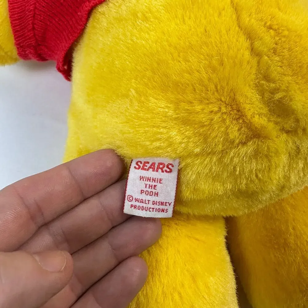 Vintage 1980s Sears Winnie The Pooh Bear Plush Stuffed Animal